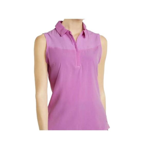 $50 PUMA Women's Harding Sleeveless 1/4 Zip Polo size xl m10 - Picture 1 of 6
